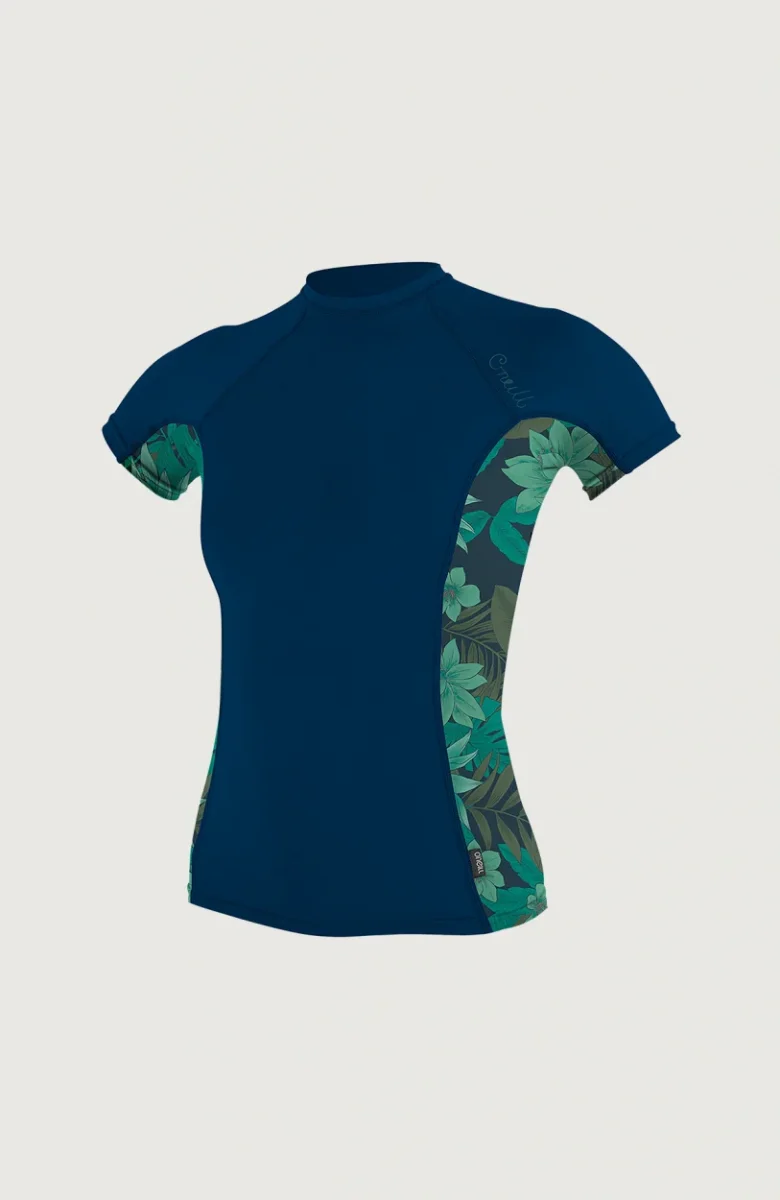 Skins Side Print Short Sleeve Rash Guard Womens | Dark Blue – Image 2