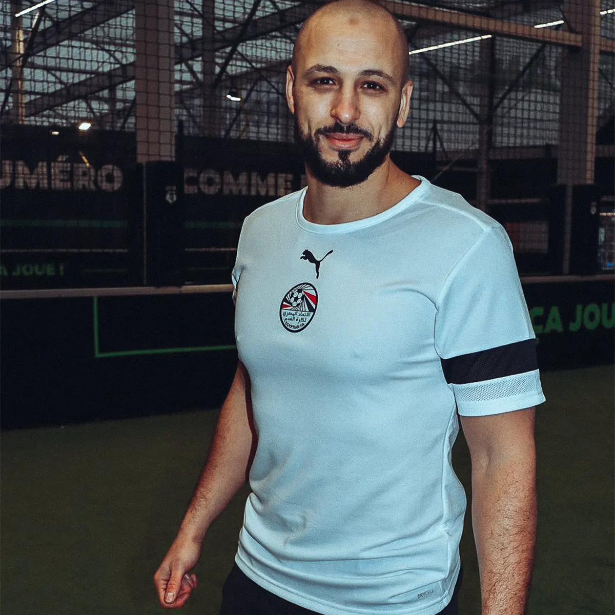 Maillot d’entraînement blanc bicolore Égypte – Image 2